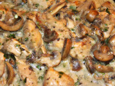 Delicious and Easy Creamy Garlic Mushroom Chicken Recipe for Dinner