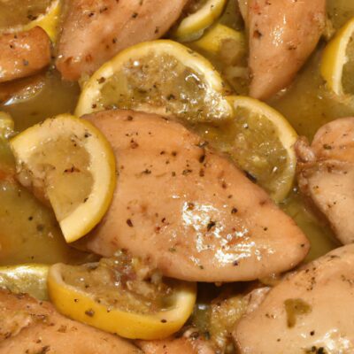 Savory and Delicious: Lemon Garlic Chicken Recipe for Dinner