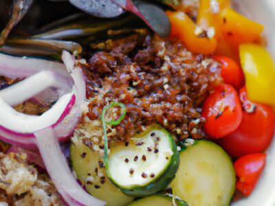 Delicious and Healthy: Quinoa and Vegetable Buddha Bowl Lunch Recipe