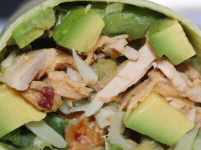 Quick and Easy Lunchtime Bliss: Chicken Avocado Wrap Recipe