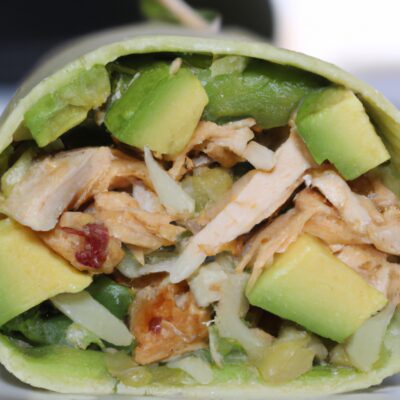 Quick and Easy Lunchtime Bliss: Chicken Avocado Wrap Recipe