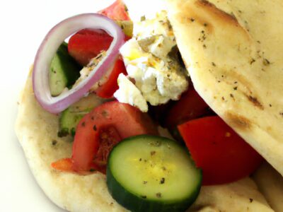 Fresh and Flavourful: Try this Easy Greek Salad Pita for Lunch!