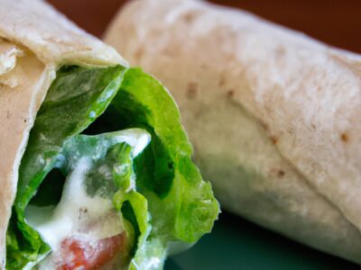 Quick and Easy Chicken Caesar Salad Wrap for a Delicious Lunch