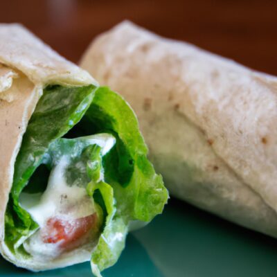 Quick and Easy Chicken Caesar Salad Wrap for a Delicious Lunch