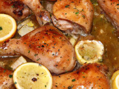 Delicious and Easy One-Pan Lemon Garlic Chicken Dinner Recipe
