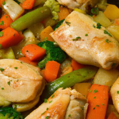 Easy One-Pan Chicken and Vegetable Dinner Recipe