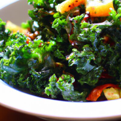 Healthy and Nutritious Asian Inspired Kale Salad Recipe